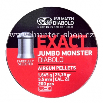 Diaboly - diabolky JSB Exact - jumbo  monster - 200 / 5,52mm 