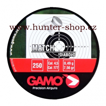 Diaboly - diabolky Gamo Match 250 / 4,5 mm 