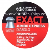 Diaboly - diabolky JSB Exact - jumbo EXPRES 250 / 5,52 mm 