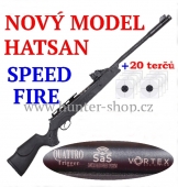 Vzduchovka Hatsan SPEED FIRE VORTEX / 5,5  + 1X BALENÍ DIABOL 250/5,5 + TERČE zdarma 